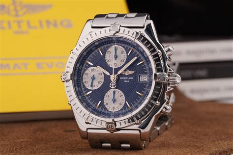 vintage breitling chronograph watch image|pre owned breitling watch.